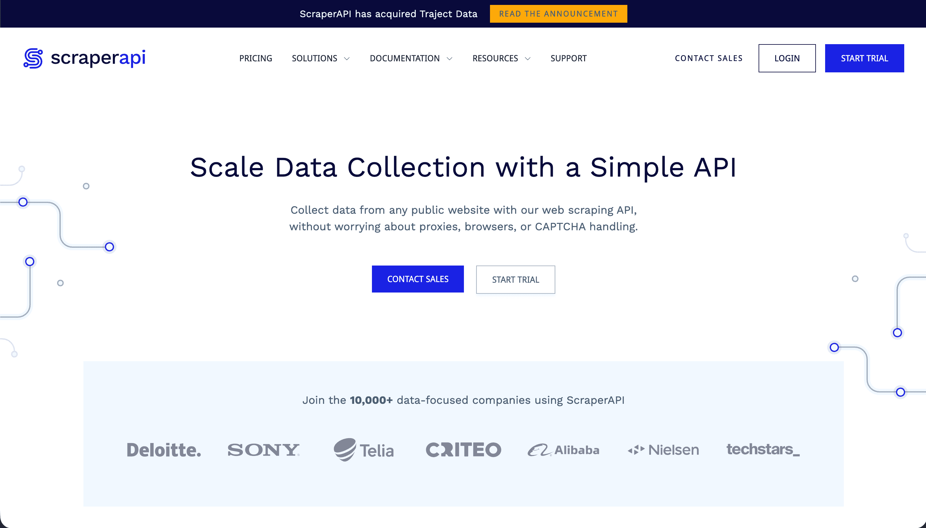 5. ScraperAPI: The Pay-Per-Success Proxy API