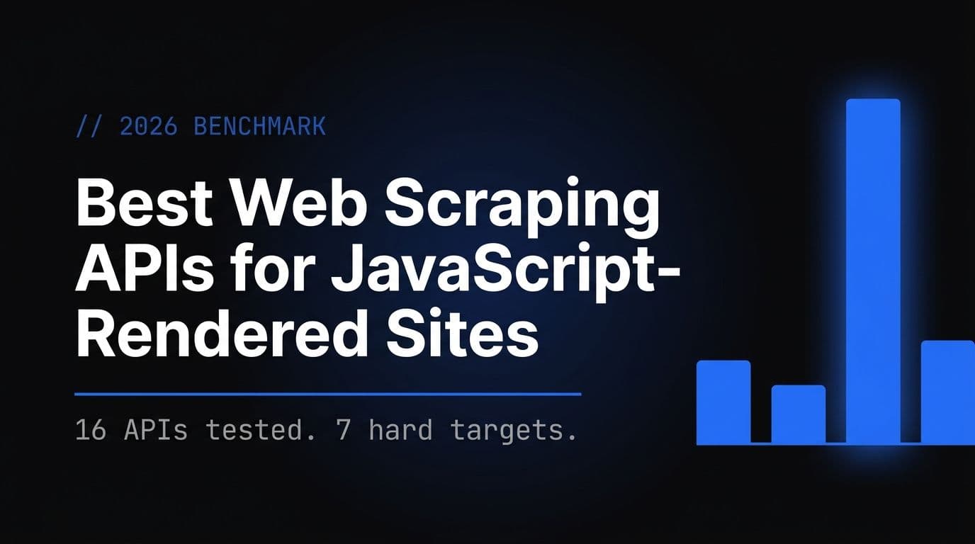 best apis for scraping javascript-rendered websites